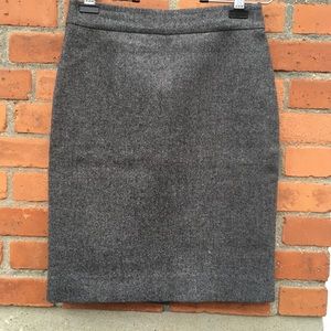 J.Crew petite no. 2 pencil wool skirt
